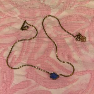 Periwinkle & Gold Kendra Scott Necklace